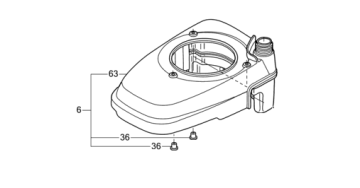 Капак и резервоар комплект за GCV160A / GCV190A черен Honda 06196-Z0L-800ZA