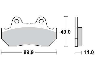 Накладки TRW MCB512