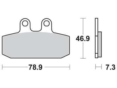 Накладки TRW MCB557