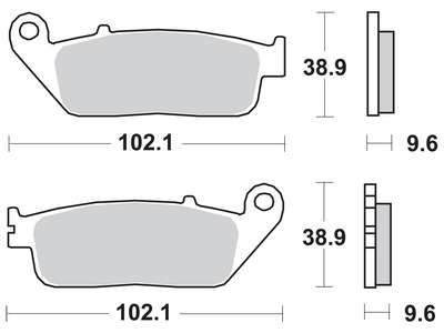 Накладки TRW MCB677