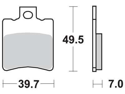 Накладки TRW MCB696