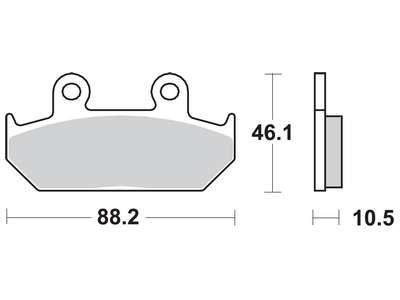 Накладки TRW MCB624SV