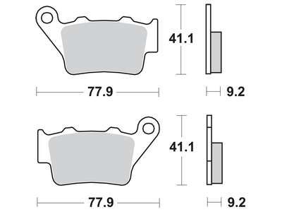 Накладки TRW MCB672SH 