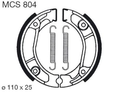 Накладки TRW MCS804