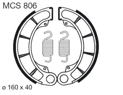 Накладки TRW MCS806