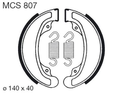 Накладки TRW MCS807