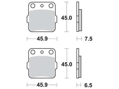 Накладки TRW MCB538SI