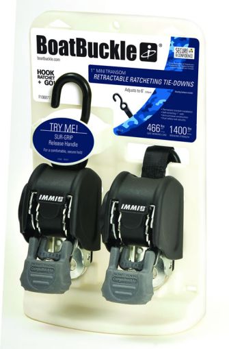 Коланна система за транеца Mini G3 Retractable Transom Tie-Downs 2.54 см х 183 см BoatBuckle F106877