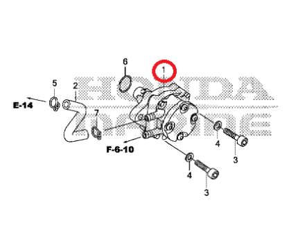 Горивна помпа за BF4AH / BF5DH / BF6AH Honda Marine 16700-ZVD-003
