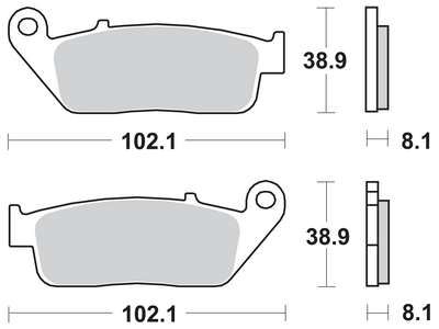 Накладки TRW MCB598SV