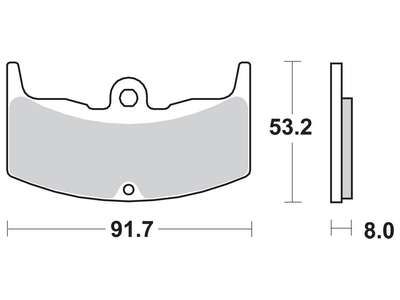 Накладки TRW MCB526