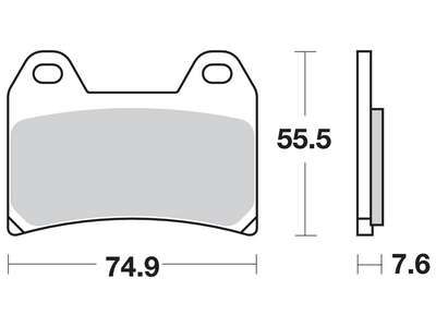 Накладки TRW MCB698