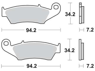 Накладки TRW MCB669SV