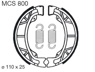 Накладки TRW MCS800