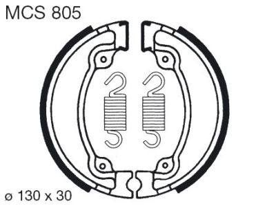 Накладки TRW MCS805