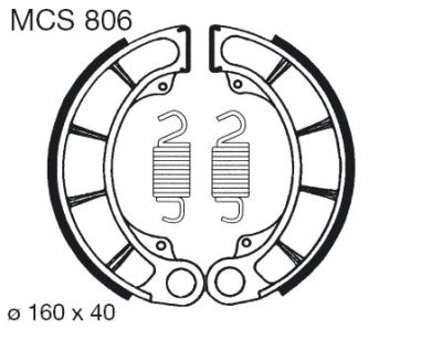 Накладки TRW MCS806